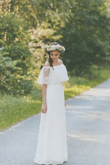 Abito da Sposa Formale E Informale Semplice Vintage Lusso in Pizzo