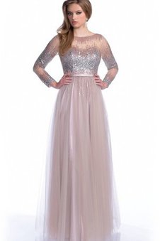 Abito da Ballo con Fusciacca Barchetta con Paillette in Tulle Vintage